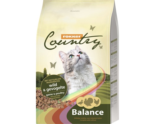 FOKKER Kattenvoer country balance wild en gevogelte 10 kg