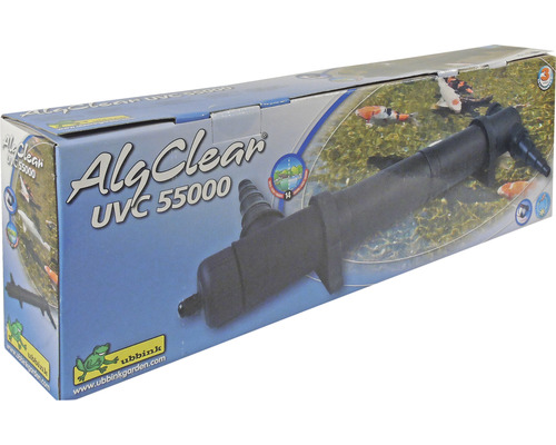 Verpakking van een Ubbink AlgClear UVC 55000 vijverfilter