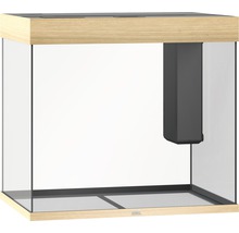 Leeg aquarium met filtersysteem