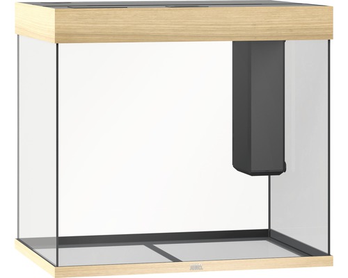 Leeg aquarium met filtersysteem