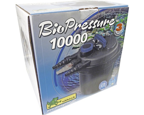 Verpakking van een Ubbink BioPressure 10000 vijverfilter