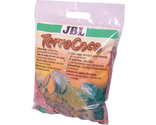JBL Terrarium bodembedekking kokossnippers 10-10 mm, 5 L JBL Terra Coco kokoschips voor terraria in zak