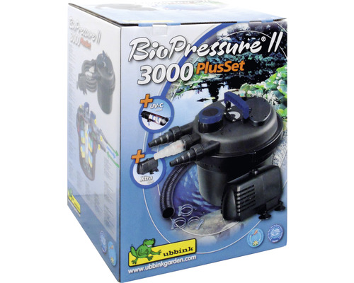 Verpakking van de Ubbink BioPressure II 3000 PlusSet vijverfilter