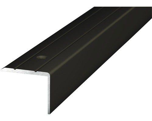 PRINZ Trapprofiel 24,5x20 mm aluminium brons 100 cm Trapprofiel van metaal met groeven en bevestigingsgaten