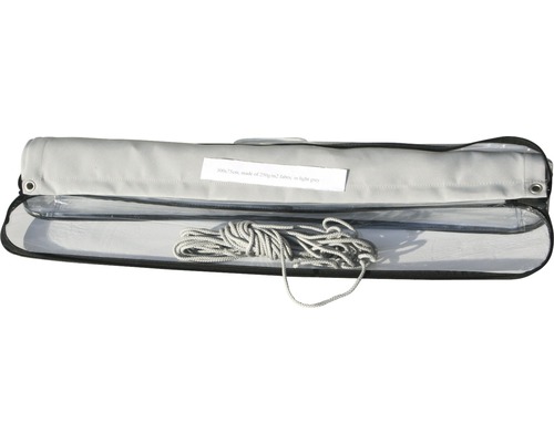 Zonnescherm met touw in transparante draagtas