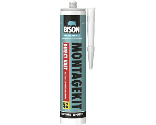 BISON Prof montagekit DV beige koker 380 g Bison Montagekit koker met spuitmond