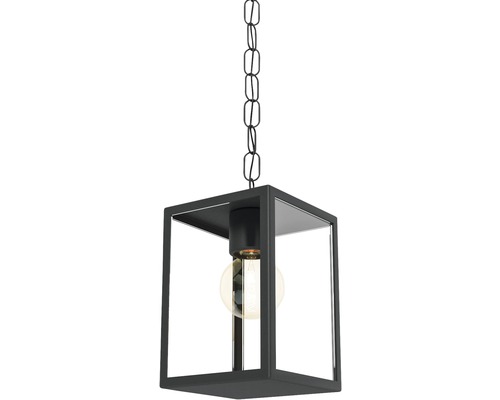 Hanglamp met ketting en vierkante lampenkap
