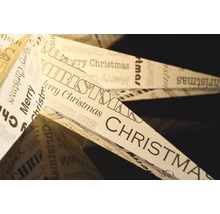 Decoratieve ster met de tekst Vrolijk Kerstfeest