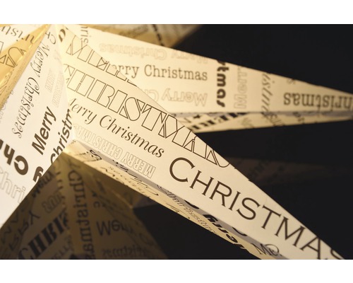 Decoratieve ster met de tekst Vrolijk Kerstfeest