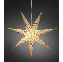 Kerstster met Merry Christmas-opschrift als decoratie