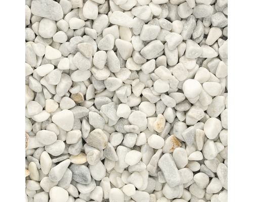 EXCLUTON Split Carrara wit 16-25 mm, levering per pallet van 48 x 25 kg zakken