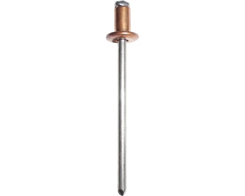 GESIPA Popnagels koper Ø 4x6 mm, 500 stuks Metalen blindklinknagel met bolkop