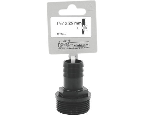 Ubbink slangaansluiting 1 1/4 inch x 25 millimeter