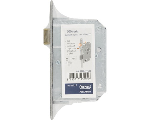 Nemef badkamerslot voor badkamer en toilet