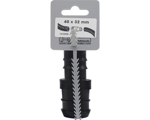 Slangconnector met afmetingen 40 x 32 millimeter