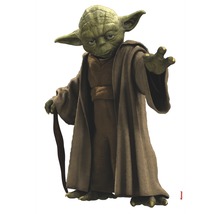 Yoda figuur met staf en gewaad