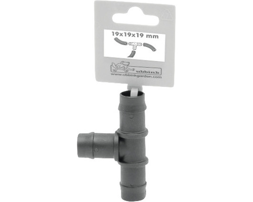Ubbink T-stuk 19x19x19 mm voor tuinslangen