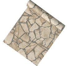 Rol behang met steenmotief