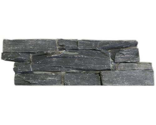 Steenstrip leisteen zwart cementbasis 60x20 cm