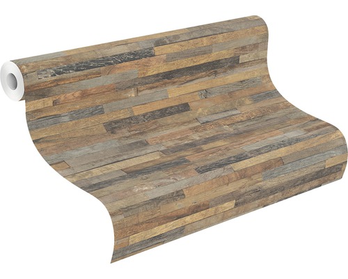 Behangrol met houtlook