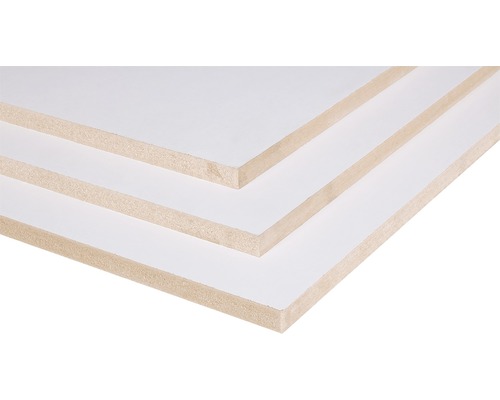 MDF plaat directpaint wit 2440x1220x9 mm Drie gecoate spaanplaten