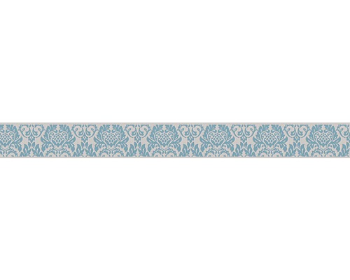 A.S. CRÉATION Behangrand zelfklevend 30389-1 Only Borders ornament grijs/turquoise 5 m x 5 cm