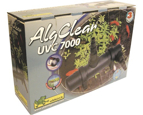 Verpakking van de Ubbink AlgClear UVC 7000 vijverfilter