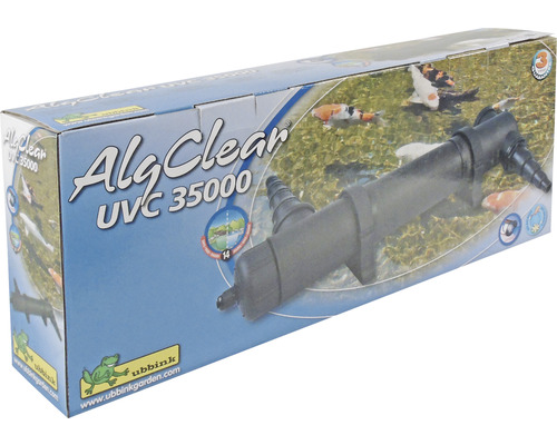Verpakking van de Ubbink AlgClear UVC 35000 vijverfilter