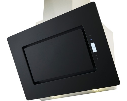 Zwarte afzuigkap met digitaal display voor de keuken
