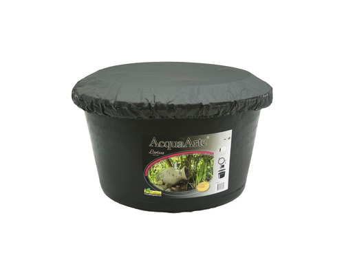 Zwarte vijvercontainer met deksel