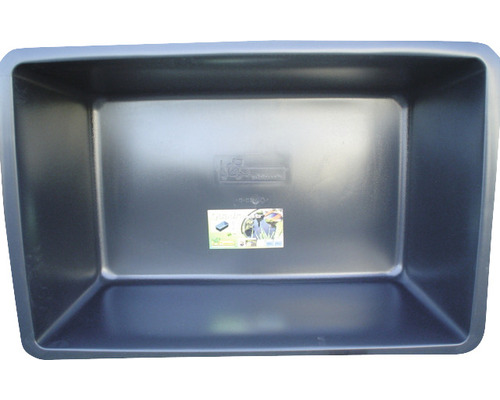 Rechthoekige mortelkuip van kunststof