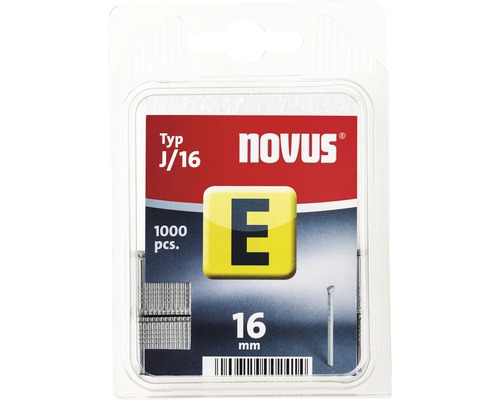 Novus nietjes type J, 16 mm, 1000 stuks in verpakking