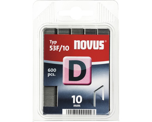 Novus nietjes type 53F/10, 600 stuks