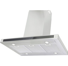 Metalen afzuigkap met bedieningspaneel en verlichting