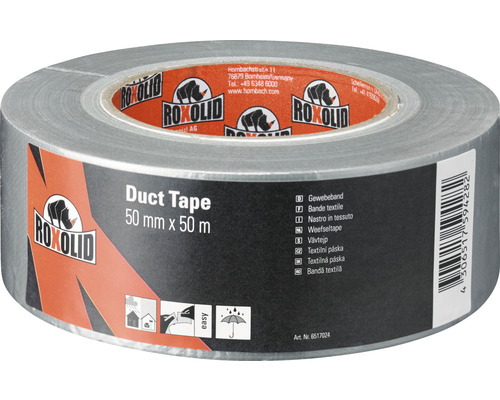 ROXOLID Duct tape zilver 50 m x 50 mm