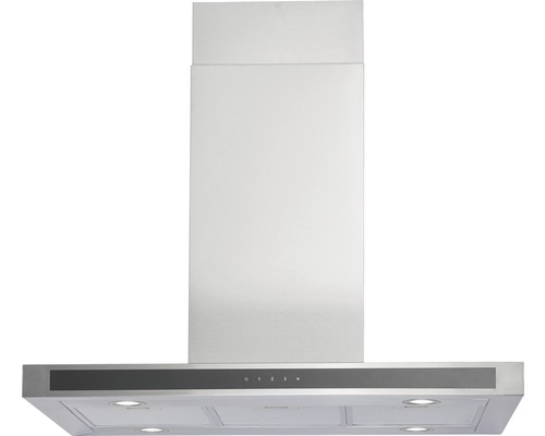 Rvs afzuigkap met bedieningspaneel en verlichting