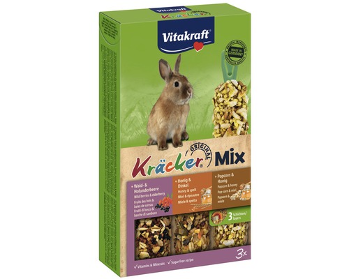 VITAKRAFT Dwergkonijn Kräcker Mix 3 in 1