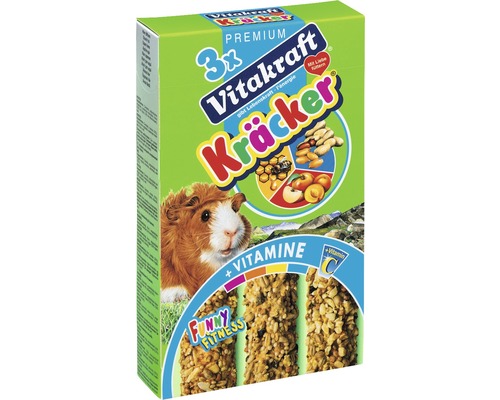 VITAKRAFT Kracker cavia, honing, noten, fruit Vitakraft Kräcker Funny Fitness voor cavia''s, 3 stuks