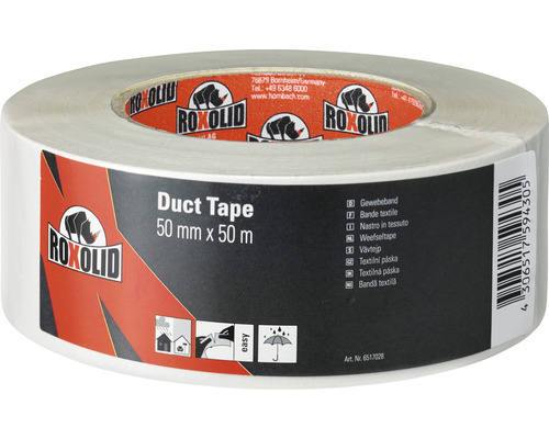 ROXOLID Duct tape wit 50 m x 50 mm