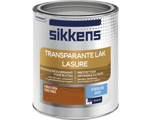 SIKKENS Buitenlak transparant zijdeglans donker eiken 750 ml