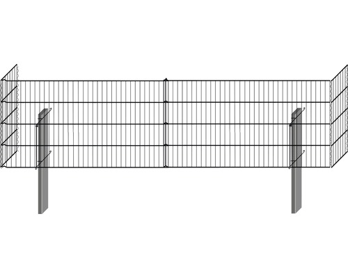 Dubbelstaafmat hekwerk met hekpalen