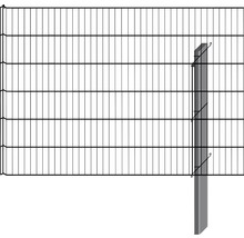 Dubbelstaafmat hekwerk met palen voor tuinafsluiting