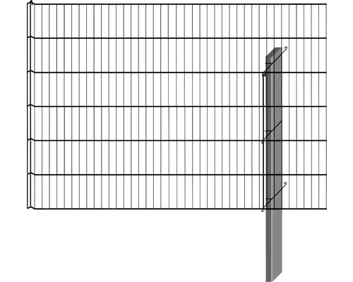 Dubbelstaafmat hekwerk met palen voor tuinafsluiting