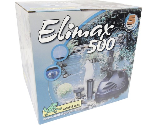 Verpakking van de Elimax 500 vijverpomp