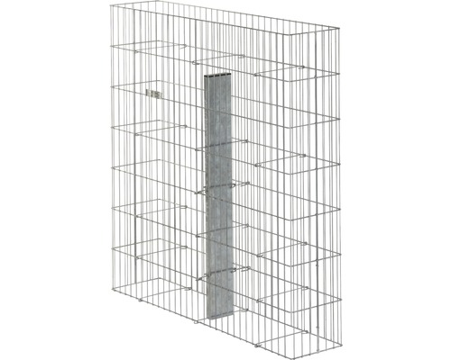 Gabion met metalen paal voor het vullen met stenen