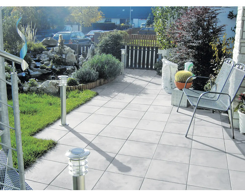 DIEPHAUS Terrastegel iStone Basic met facet witzwart, 60 x 40 x 4 cm