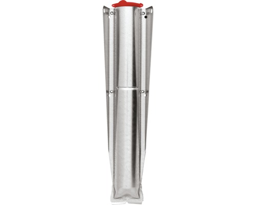 BRABANTIA Grondanker voor droogmolen Topspinner & Lift-O-Matic zilver Ø 45 mm Metalen tuinfakkel met rode afdekking