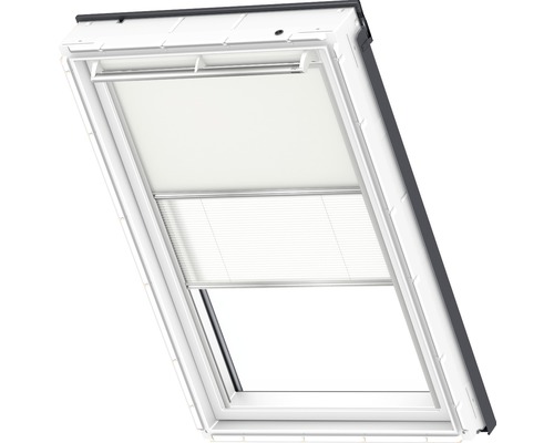 Dakvenster met privacy screen en jaloezie