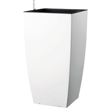 Witte plantenbak met irrigatiesysteem en waterniveau-indicator