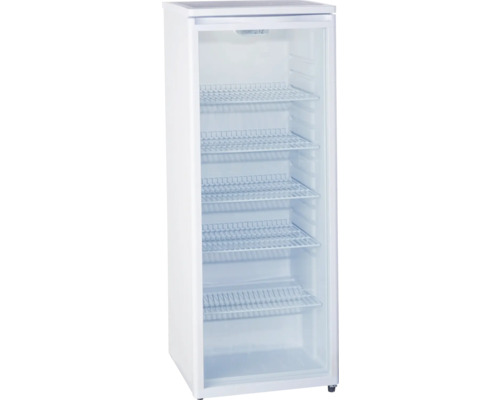 Drankenkoelkast met glazen deur en meerdere planken